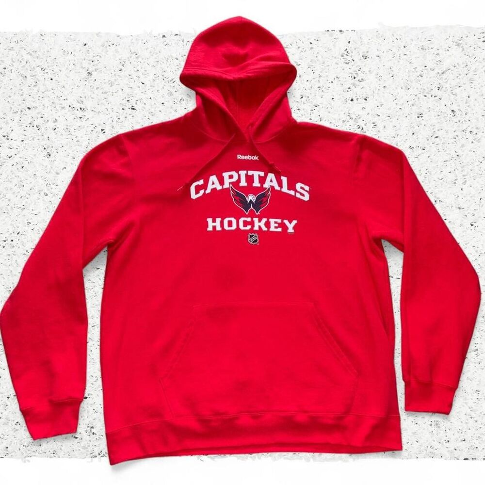 Reebok Men's Red Hoodie